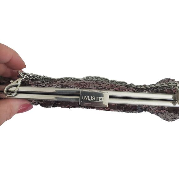 Unlisted | Pleats to Meet You Star Sequin Clutch Small Handbag - Picture 4 of 14